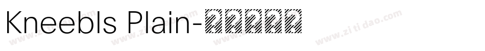 Kneebls Plain字体转换